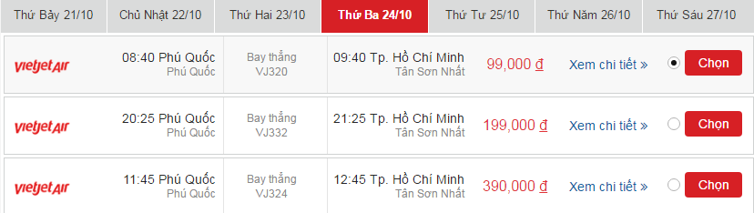 Vé máy bay VietJet Air Nha Trang đi Phú Quốc khứ hồi 3