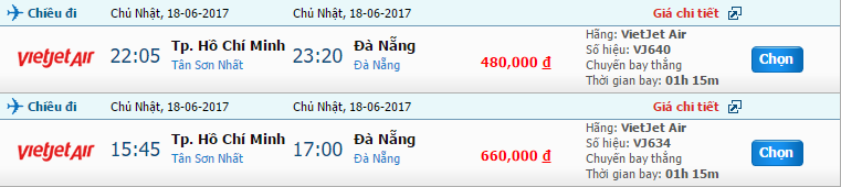 Vé máy bay Vietjet Hồ Chí Minh đi Đà Nẵng 1