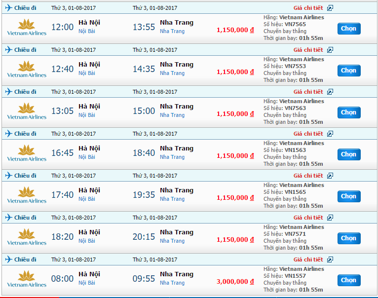 Vé máy bay Vietnam Airline đi Nha Trang 1