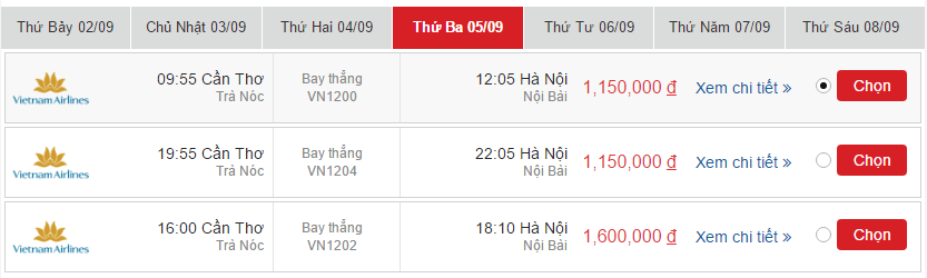 Vé máy bay vietnam airline từ Cần Thơ đi Nha Trang 2