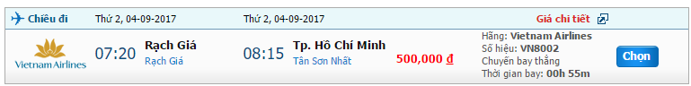 Vé máy bay Vietnam Airline từ Rạch Giá đi Nha Trang 1