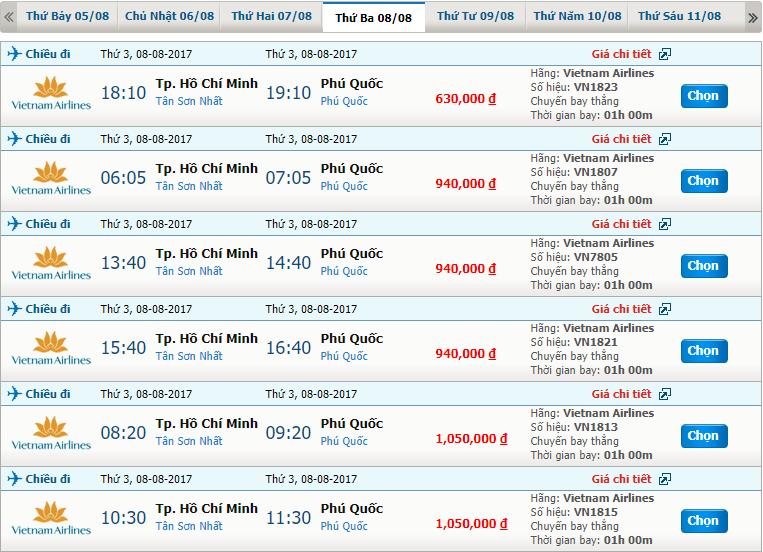 Vé máy bay Vietnam Airlines Buôn Ma Thuột đi Phú Quốc 2