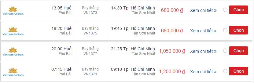 Vé máy bay Vietnam Airlines Huế đi Phú Quốc 2