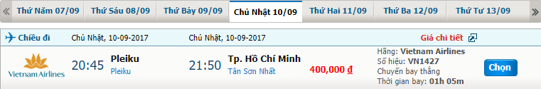 Vé máy bay Vietnam Airlines Pleiku đi Nha Trang 1