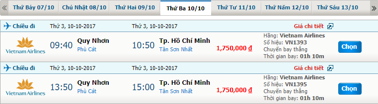 Vé máy bay Vietnam Airlines Quy Nhơn đi Phú Quốc 1