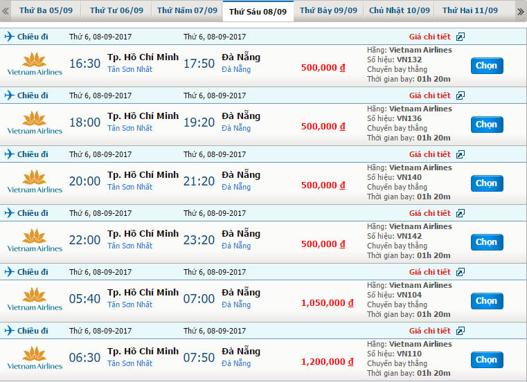 Vé máy bay Vietnam Airlines Thanh Hóa đi Đà Nẵng 2