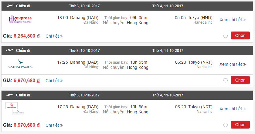 Vé máy Đà Nẵng đi Nhật Bản khứ hồi 1