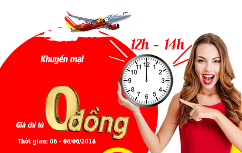 Vietjet mở bán vé 0 đồng cho chặng bay quốc tế