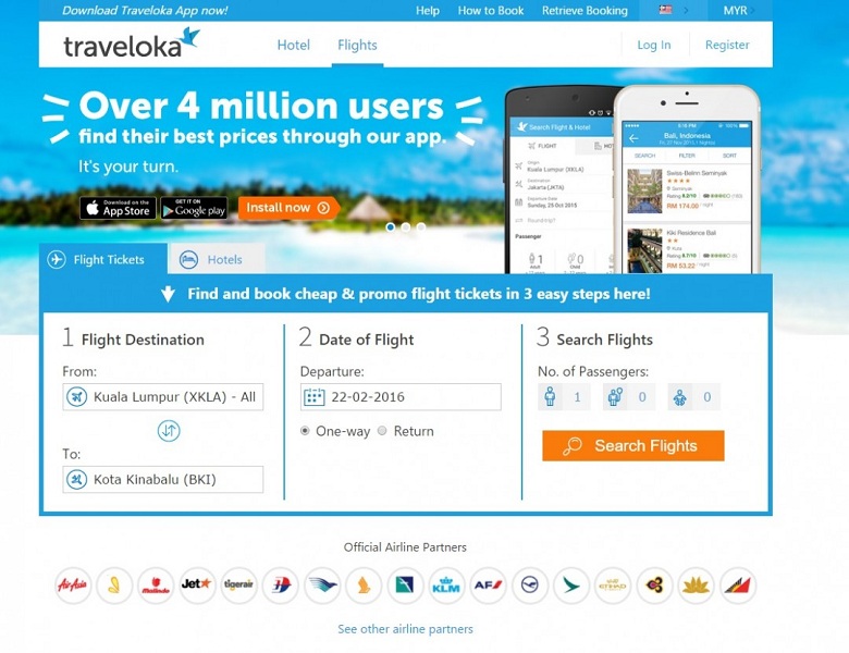 Traveloka.com - website đặt vé máy bay và khách sạn hàng đầu Đông Nam Á