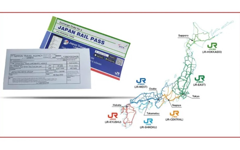 mua thẻ Japan Rail Pass ở đâu?