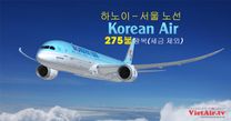 하노이- 서울 노선  왕복  275불