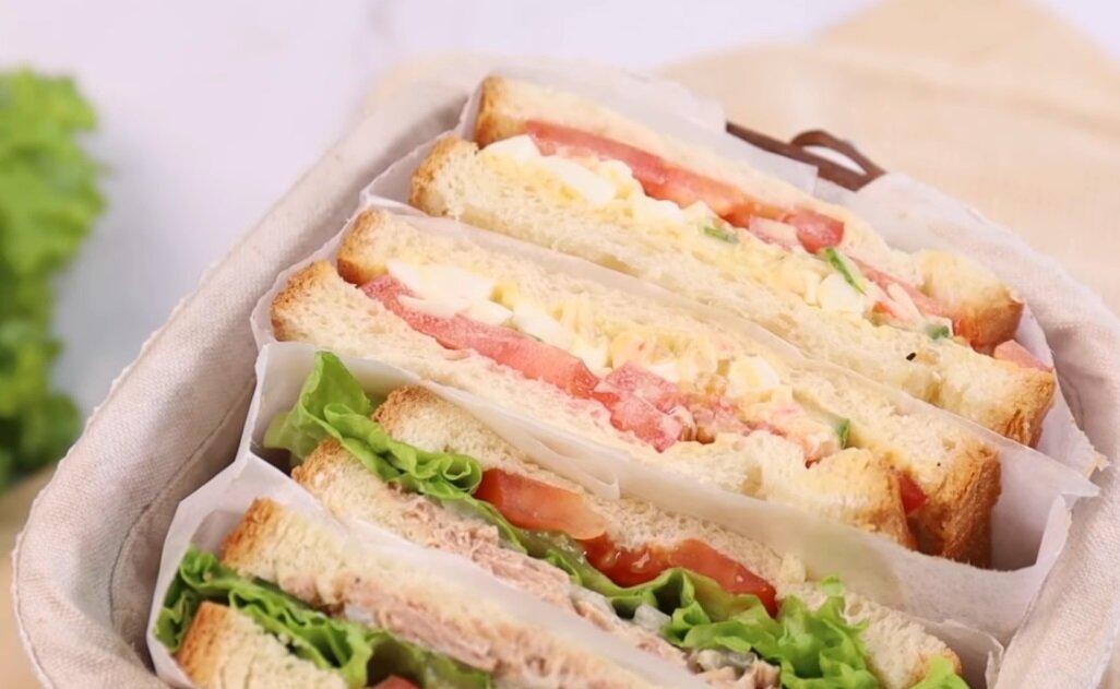 bánh Sandwich cá - vé máy bay đi Miami