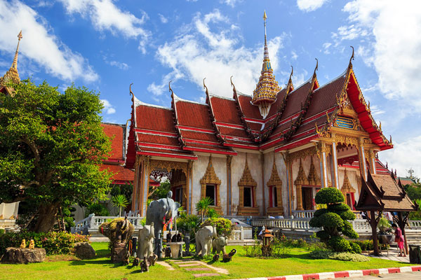 Đền Wat Chalong - vé máy bay đi Phuket