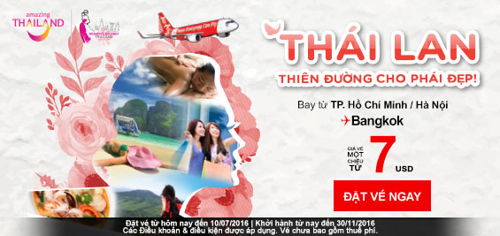 Air Asia Sang Thái – vé siêu rẻ- khuyến mãi lớn