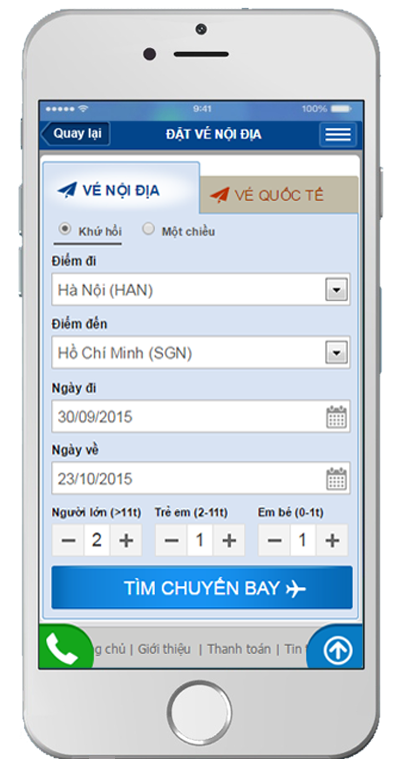 Hướng dẫn cài đặt và sử dụng App đặt vé trên IOS
