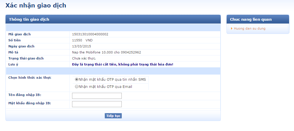 Hướng dẫn thanh toán qua LienvietPostBank