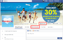 Đặt vé máy bay trên App Facebook
