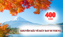 Vé máy bay khuyến mãi tới Tokyo chỉ từ 400 USD