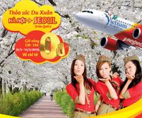Thỏa sức du xuân với vé máy bay đi Hàn Quốc - Seoul chỉ 0đ