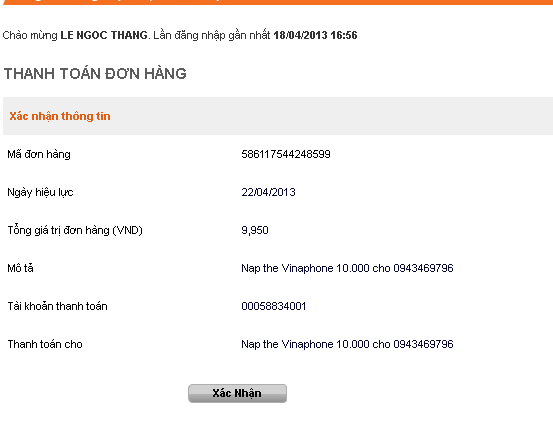 Hướng dẫn thanh toán sử dụng Tienphongbank