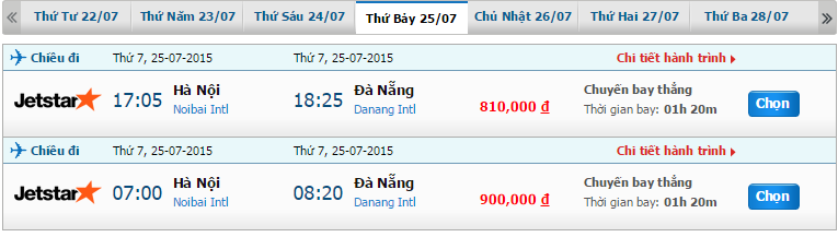 Vé máy bay JetStar đi Đà Nẵng