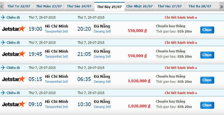 Vé máy bay JetStar đi Đà Nẵng