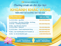 Khuyến mãi mỗi ngày cùng Vietnam Airlines nhân dịp 2/9